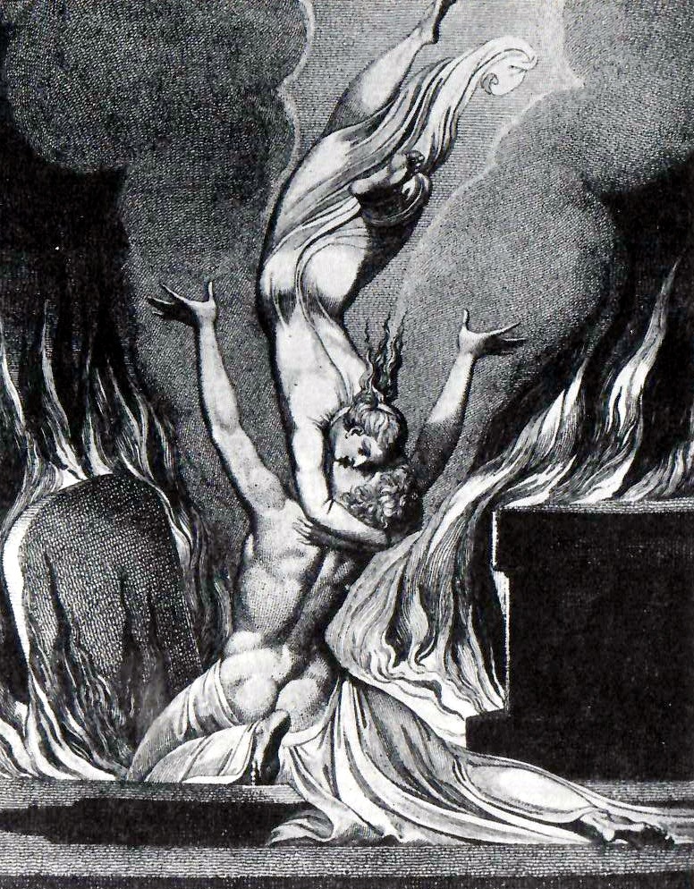 Illustration zu Gedankenanregungen Seele, William Blake